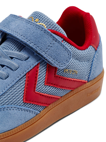 7878-FADED DENIM/CRIMSON