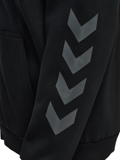 hmlKEEPER CHEVRON ZIP HOODIE – BLACK
