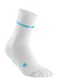 CEP NEON MID-CUT SOCKS, WHITE/NEON PINK, WOMEN