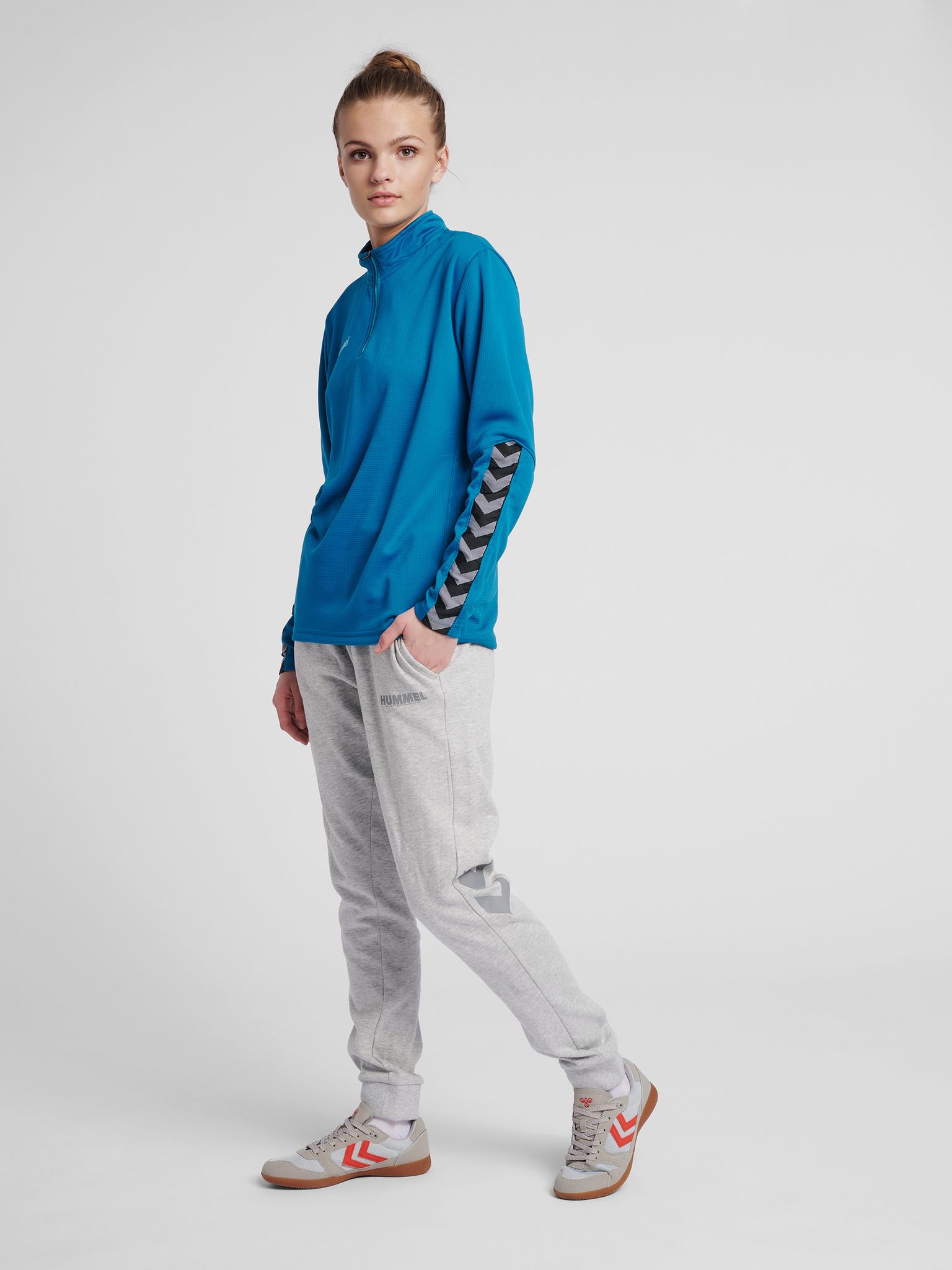 hmlAUTHENTIC HALF ZIP SWEATSHIRT WOMAN