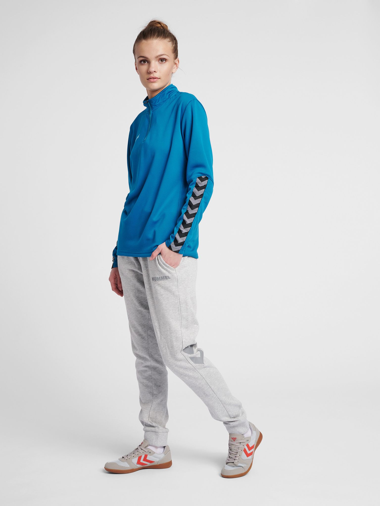 hmlAUTHENTIC HALF ZIP SWEATSHIRT WOMAN